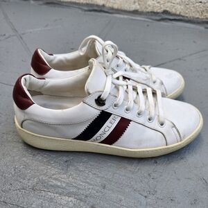 Moncler White and Red Women Sneakers Size 37